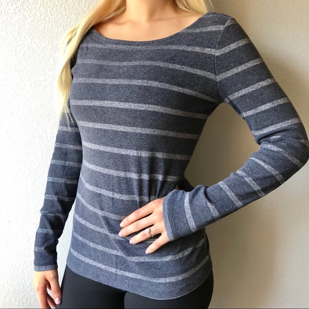 Banana Republic striped long sleeve tee